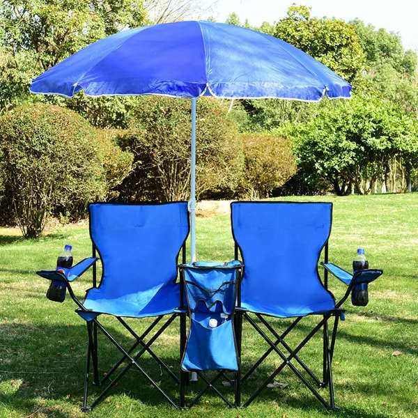 Costway piknik sandalye masa ve şemsiye seti 