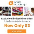 Artist's Academy Premium 1 yıllık üyelik $92 yerine $3