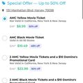 AMC sinema biletleri %50 indirimde