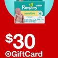 Target seçili bebek bezlerinde $100 harcamaya $30 Gİft Card