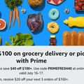 Amazon'dan Prime Day'e özel BEDAVA $40 market alışverişi