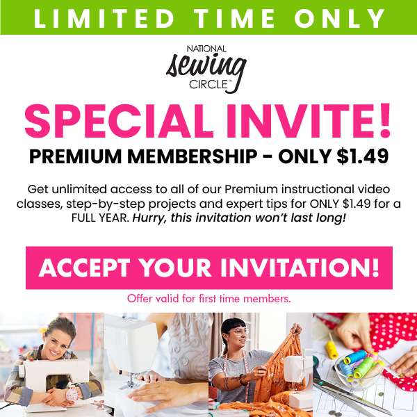 National Sewing Circle ile Dikiş Tutkunlarına Özel Premium Üyelik – Sadece $1.49