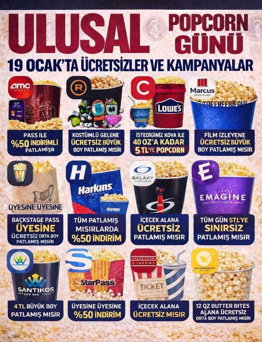 2026 Ulusal Patlamış Mısır Günü 