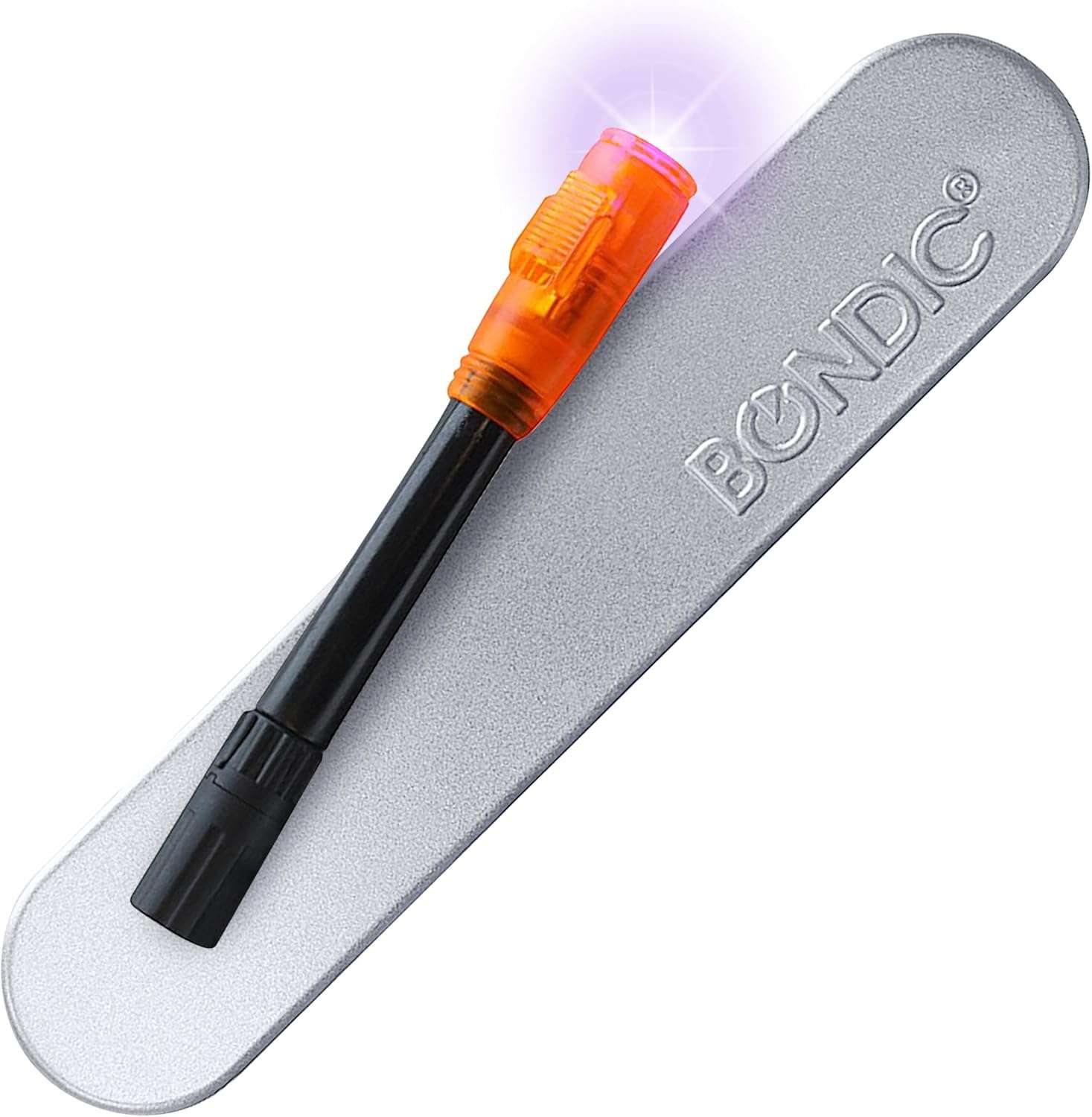 Bondic UV yapıştırıcı, mor ışıkla hızlı yapıştırma işlemi yaparken görüntü.