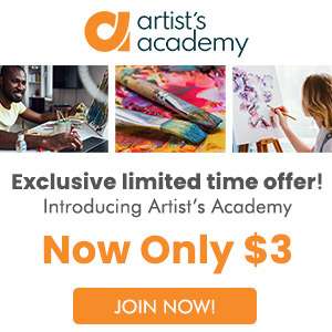 Artist's Academy Premium 1 yıllık üyelik $92 yerine $3