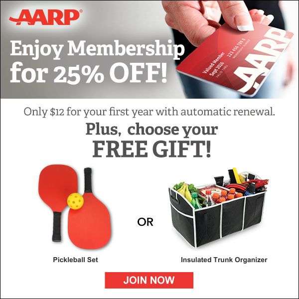 AARP üyelik indirimi discount