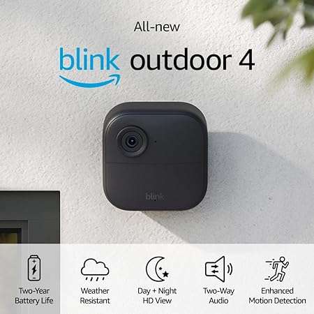 Blink Kablosuz Güvenlik Kamerası, Şarjsız Kamera, Alexa Uyumlu, Hızlı Kurulum, İç ve Dış Mekan Kullanımı