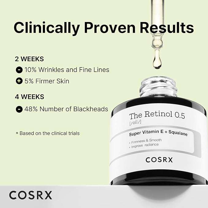 COSRX Retinol Yağı ile genç ve sağlıklı bir cilde kavuşun