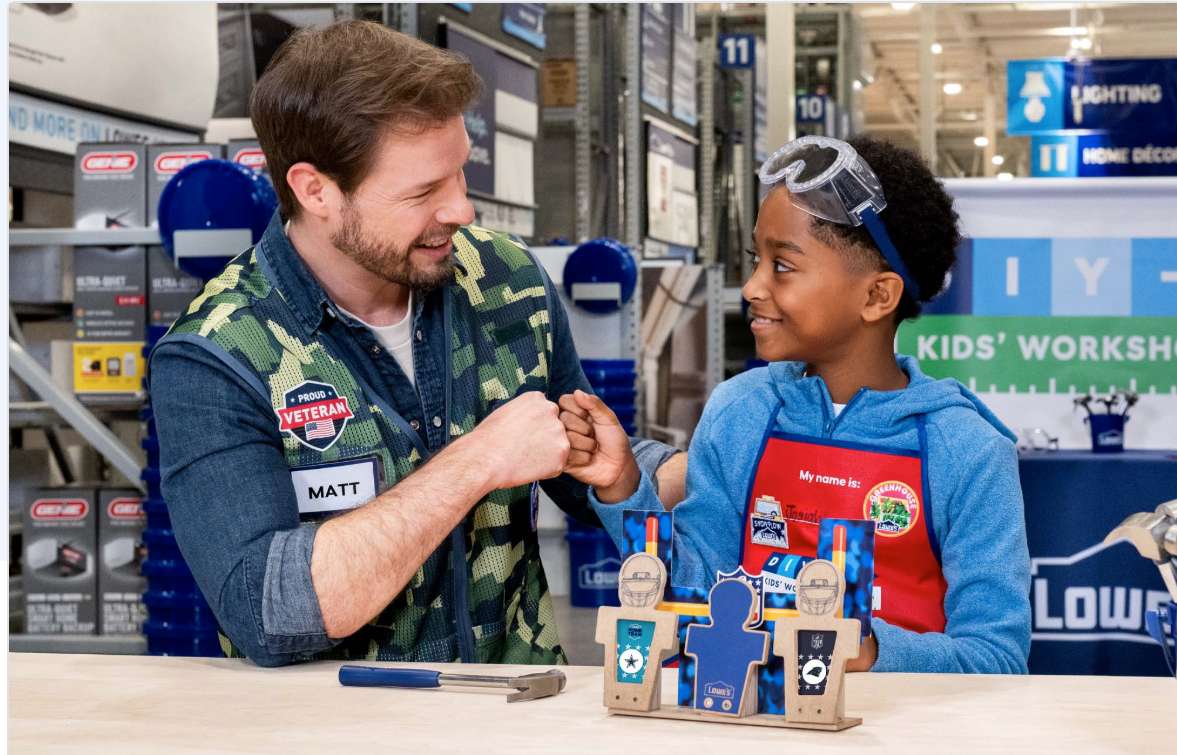 Lowe’s çocuklar için bedava
