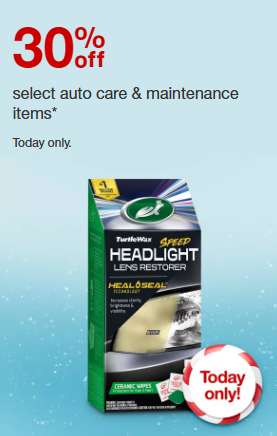 Target araba bakım ürünlerinde %30'a varan indirim