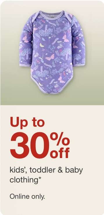 Target çocuk kıyafetlerinde %30’a varan indirim