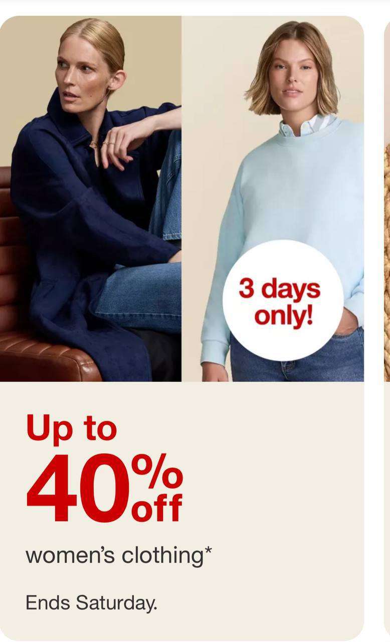 Target kadın giyim ürünlerinde %40’a varan indirim 
