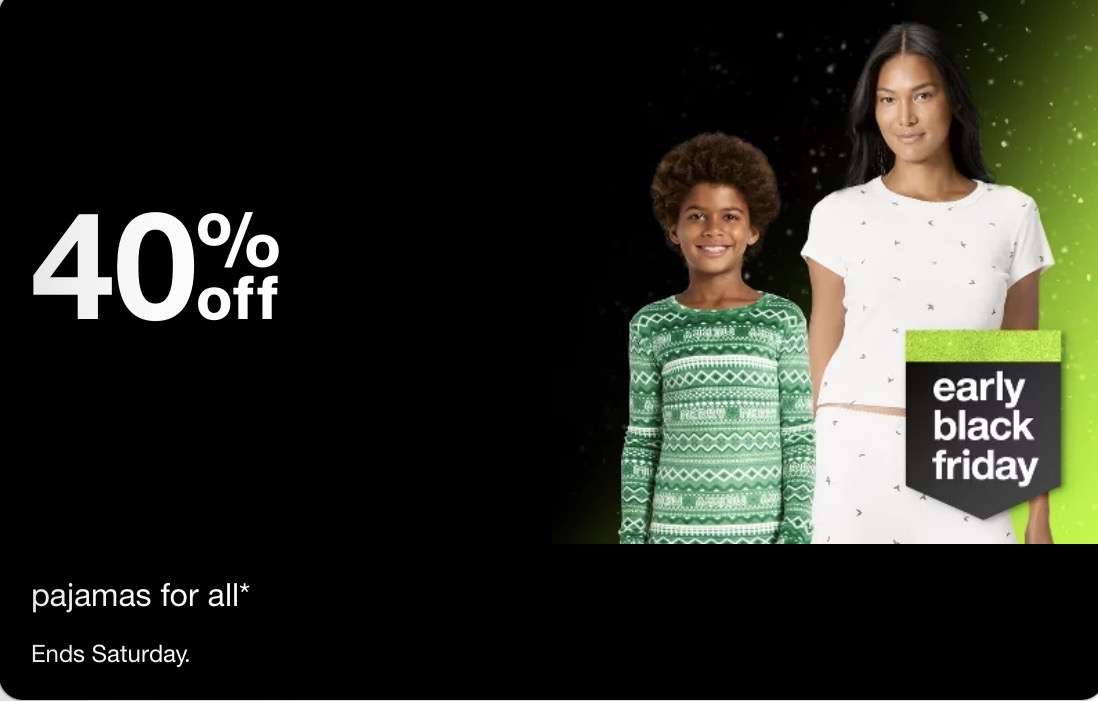 Target pijamalarda %40 indirim 