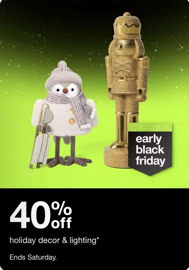 Target Christmas dekor ürünlerinde %40 indirim 