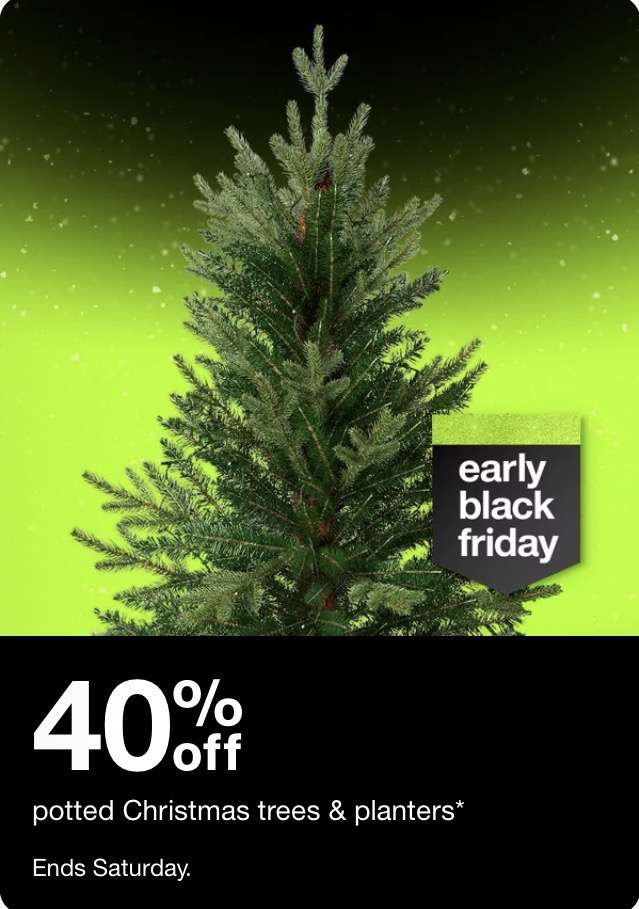 Target Christmas ağaç ve süsleme ürünlerinde %40 indirim 