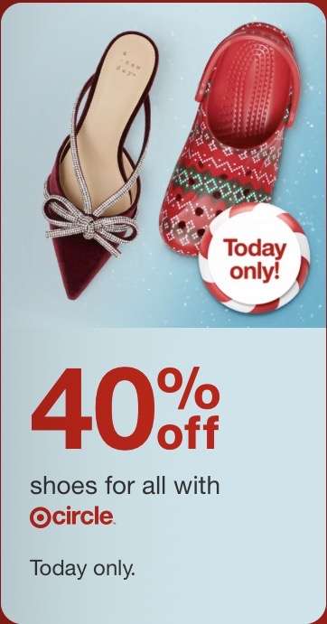 Target ayakkabılarda %40 indirim 