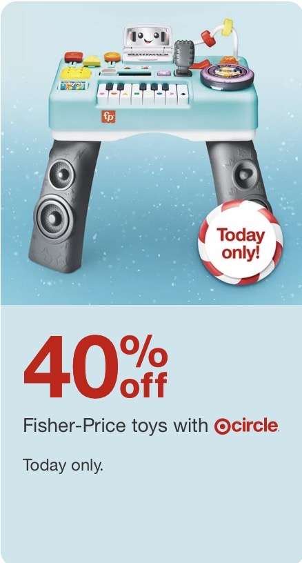 Fisher-Price oyuncaklarda %40 indirim 