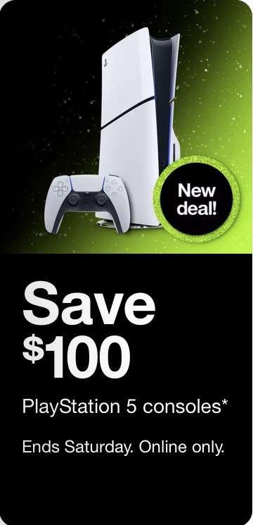 Target PlayStation 5 oyun konsollarında $100 indirim 
