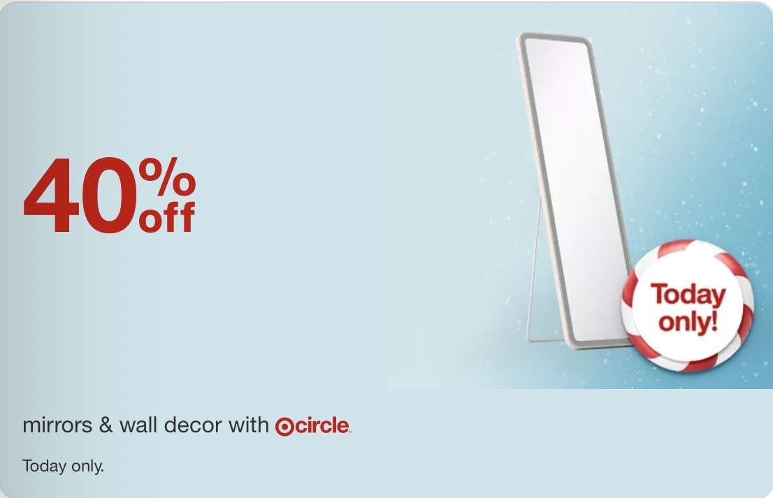 Target ayna ve duvar aksesuarlarında %40 indirim 