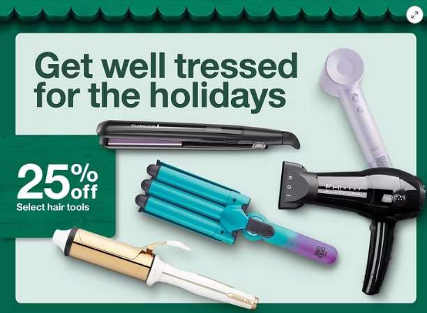 Target saç şekillendiricilerde %25 indirim