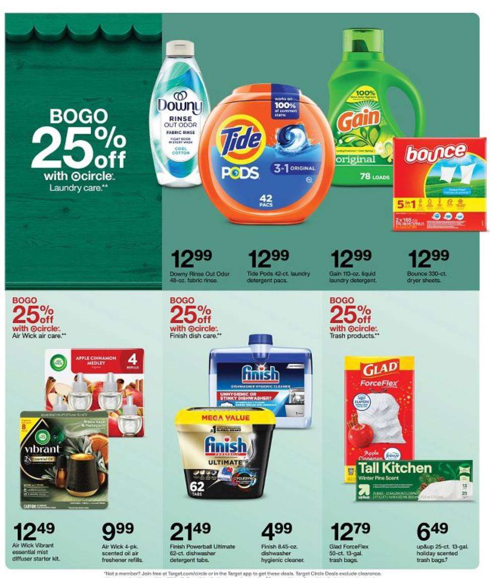 Target deterjanlarda 1 alana 2. %25 indirimli