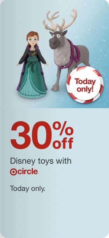 Target Disney oyuncaklarda %30 indirim 
