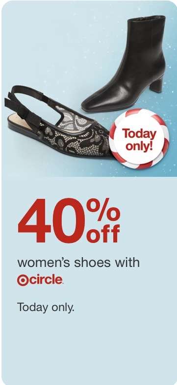 Target kadın ayakkabılarda %40 indirim 