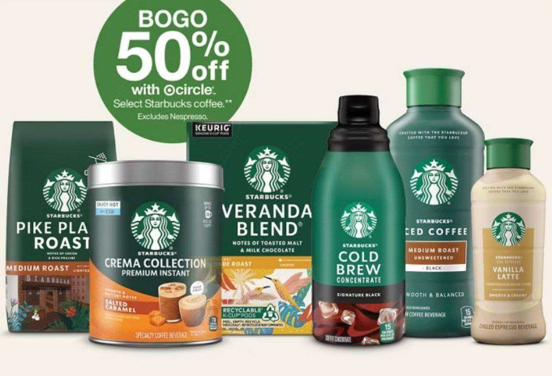 Target Starbucks kahvelerde 1 alana 2. %50 indirimli 