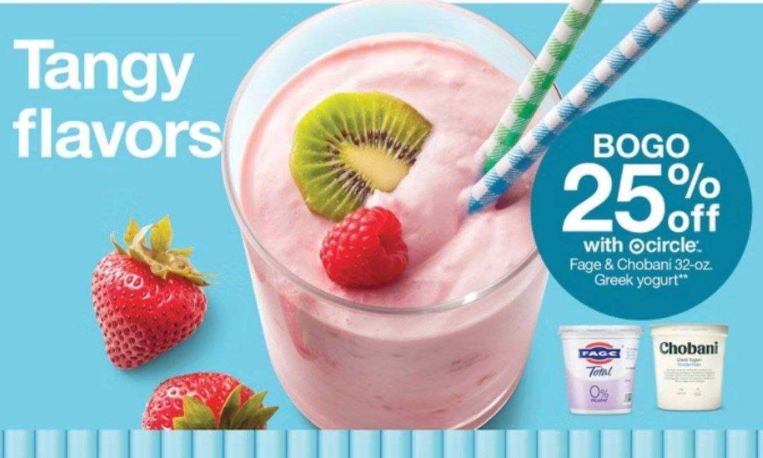 Target Chobani yoğurtlarda 1 alana 2. %25 indirim 