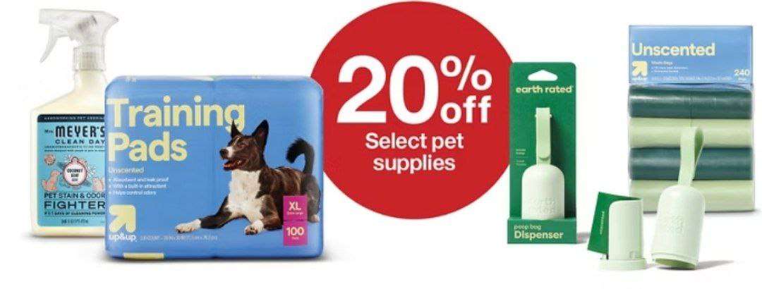 Target evcil hayvan ürünlerinde %20 indirim 