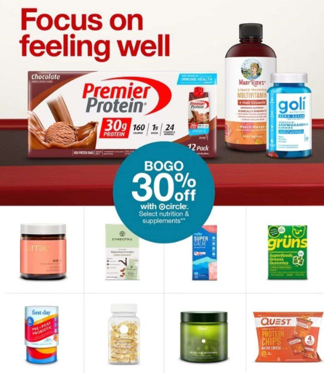 Target vitaminlerde 1 alana 2. %30 indirimli 