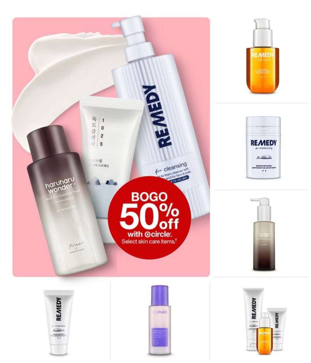 Target cilt bakım ürünlerinde 1 alana 2. %50 indirimli 