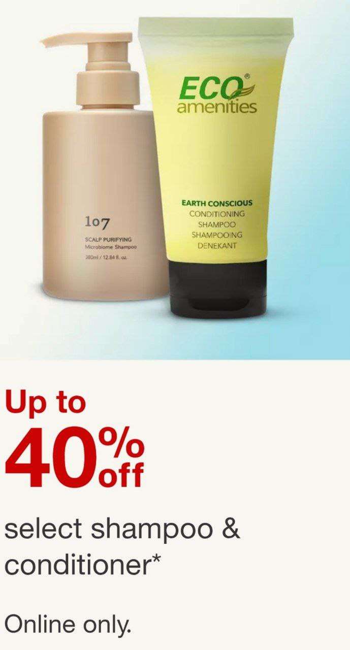 Target şampuan ve saç kremlerinde %40’a indirim 