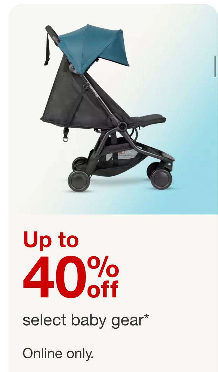 Target bebek arabalarında %40’a varan indirim 