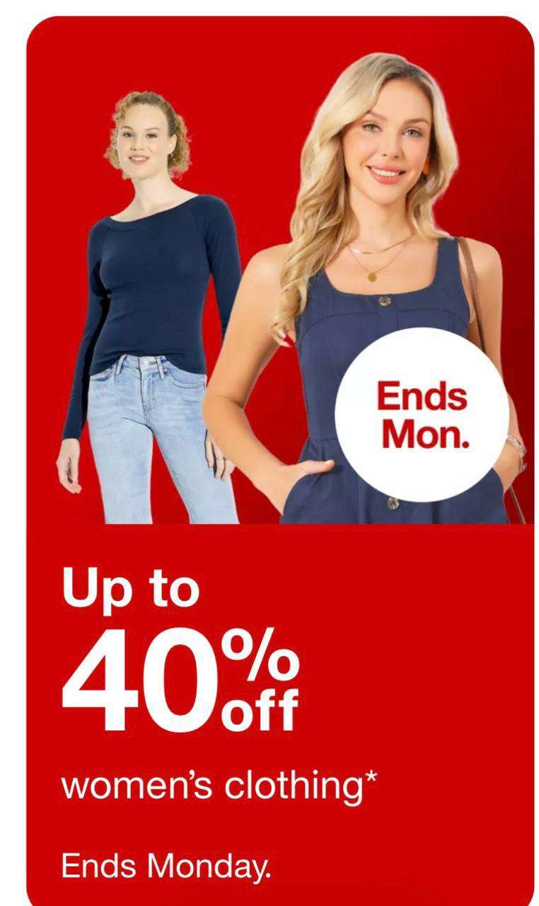 Target kadın giyim ürünlerinde %40’a varan indirim 
