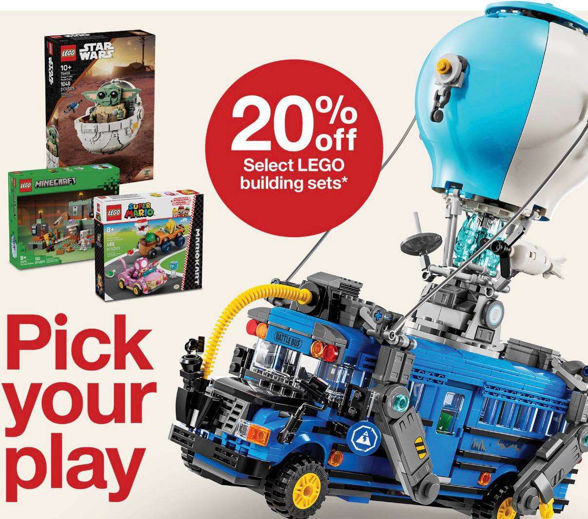 Target LEGO oyuncaklar %20 indirimli