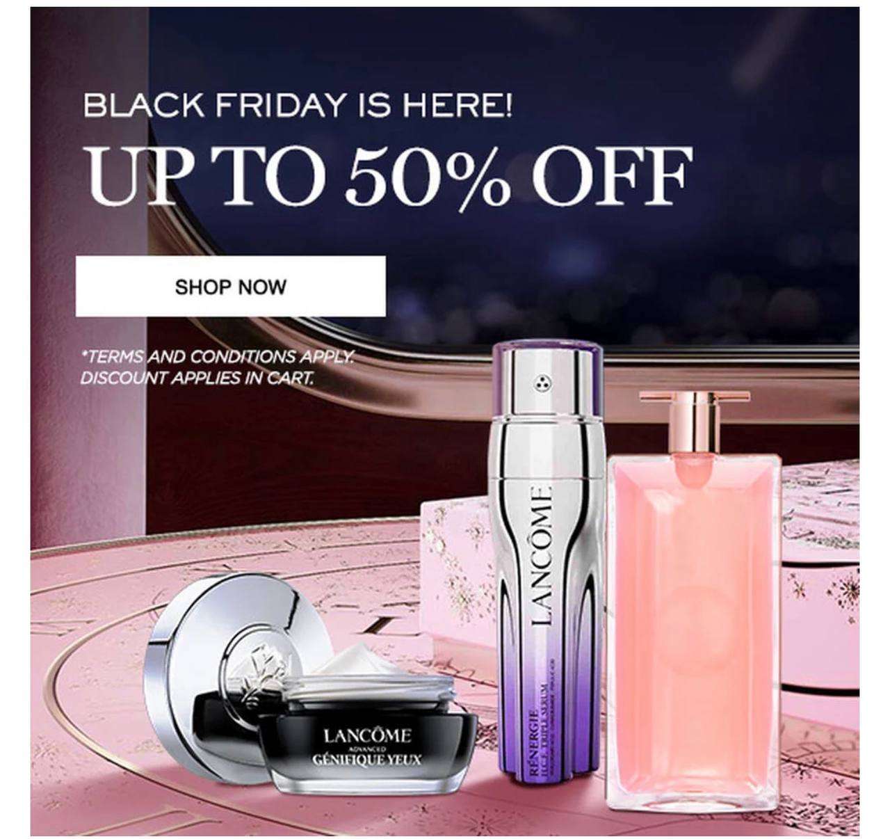 Lancome ürünlerinde %50’ye varan Black Friday indirimi