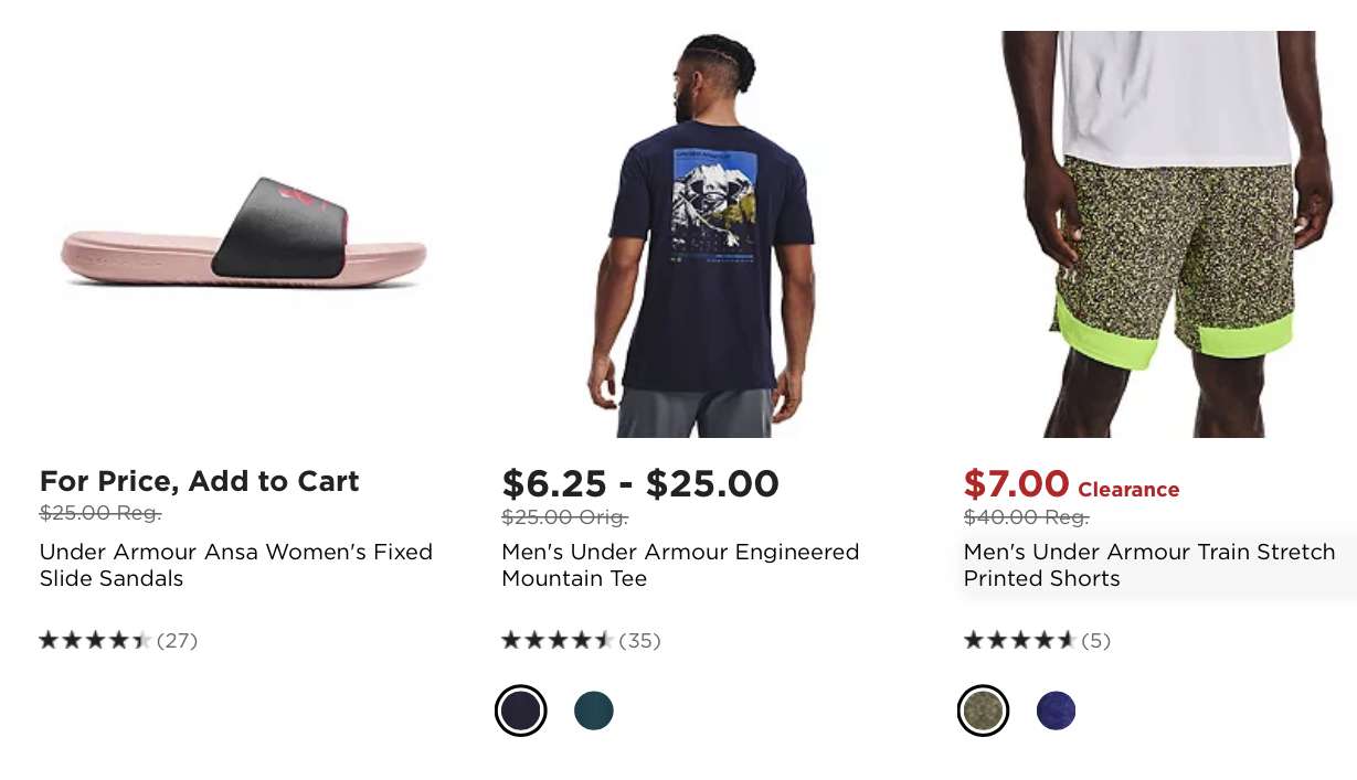 Under Armour ürünlerinde indirim 