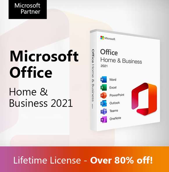 Microsoft Office Home & Business ömür boyu lisansını sadece $19.88'a edinin. Bu, normal fiyatın üzerinde %91 tasarruf sağlayan bir fırsattır. Bu lisans, tek seferlik bir satın alma işlemidir ve aylık ücret gerektirmez.