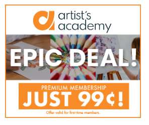 Artist's Academy Premium 1 yıllık üyelik $69 yerine $0.99