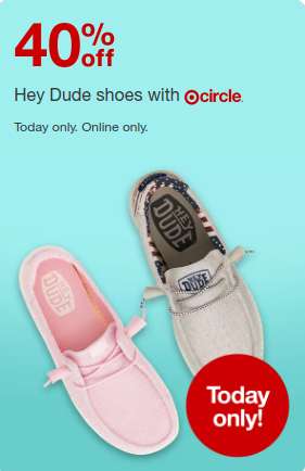 Hey Dude ayakkabılarında %40 indirim