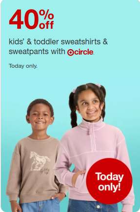 Target çocuk giyimde %40 indirim