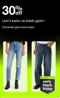 Levi’s pantolonlarda %30 indirim