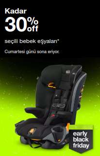 Target bebek eşyalarında %30'a varan indirim