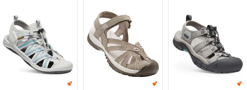 Keen ayakkabılarda indirim