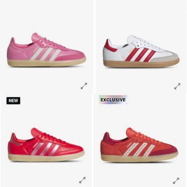 Adidas Samba Sevgililer Günü'nde $19.99 başlayan fiyatlarla