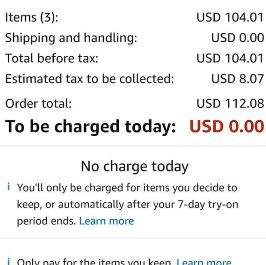 Amazon Wardrobe nedir? Para ödemeden alışveriş