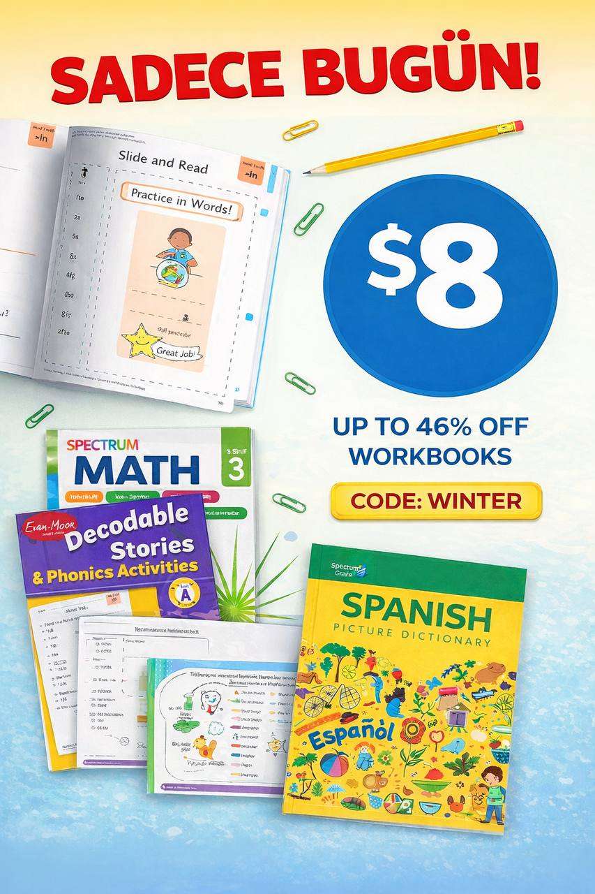 Carson Dellosa ders kitapları $8